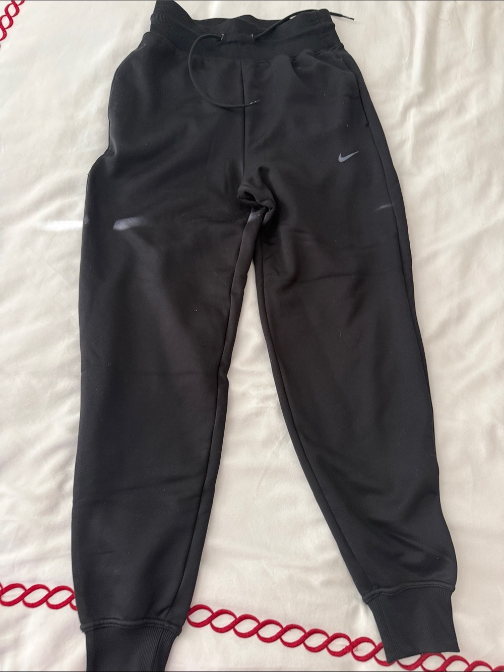 Nike Kids Black Jogger Sweatpants with Swoosh